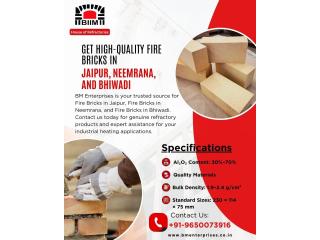 Get High-Quality Fire Bricks Supplier In Jaipur and Alwar, Rajasthan