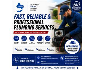 24/7 Emergency Plumber Melbourne | Blocked Drains & Leak Detection