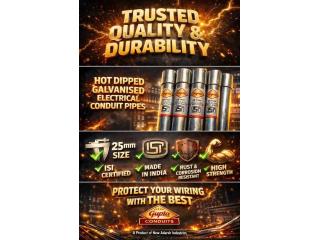 Premium GI & MS Conduit Pipes by Gupta Pipes & N.A.I | New Adarsh Industries