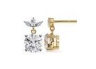 Diamond Drop Earrings in Yellow, White & Rose Gold – Yarra Jewels