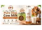 Buy Healthy Pure Desi Cow Milk with Rich Flavor, Freshness and Complete Daily Nutrition