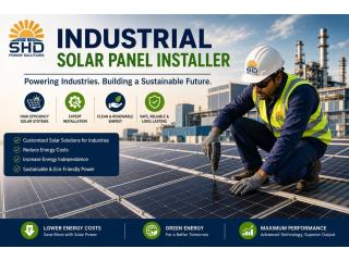 Industrial solar panel installer