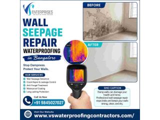 Wall Seepage Repair Waterproofing in Bangalore