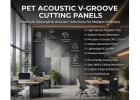 PET Acoustic V-Groove Panels | Acoustic Board India® 