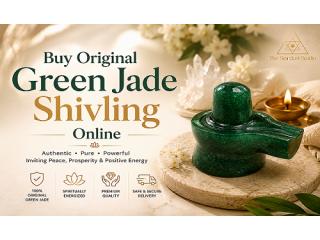 Buy Original Green Jade Shivling Online | The Stardust Studio