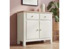 Haven White Compact Painted Sideboard Cabinet