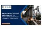 Hot rolled structural steel plates dealer in India | ironikmetals