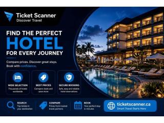 Book Affordable Hotels Worldwide with TicketScanner