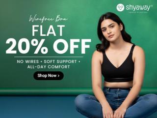 Women's Wirefree Bra | Flat 20% OFF