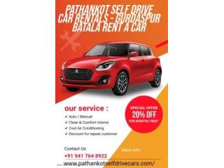 Self Drive Car Rental Pathankot Gurdaspur Dasuya And Mukerian Punjab