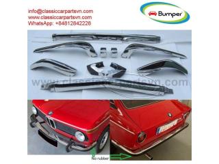BMW 1502.1602.1802.2002 bumpers (1971-1976) by stainless steel new