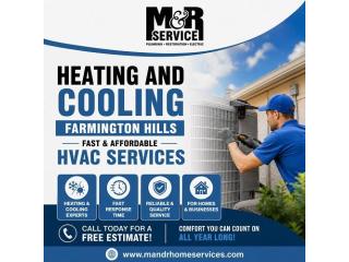 Heating and Cooling Farmington Hills | Fast & Affordable HVAC Services
