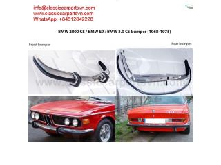 BMW 2800CS. 3.0CS. E9 bumpers (1968-1975) by stainless steel new