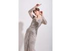 Long Sleeve Embellished Maxi Dress