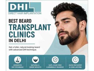 Best Beard Transplant Clinics in Delhi – DHI India
