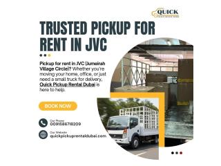 ???? Trusted Pickup for Rent in JVC – Call: 00971586718209!