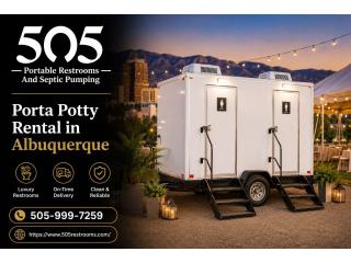 Premium Porta Potty Rental in Albuquerque with Flexible Options