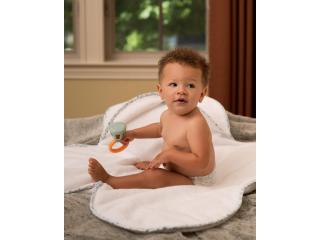 Luxury Blue Hooded Baby Towel for Soft Baby Bath Time