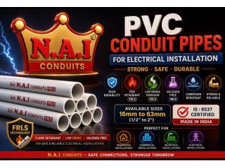 N.A.I PVC Conduits – Strong Protection for Modern Wiring