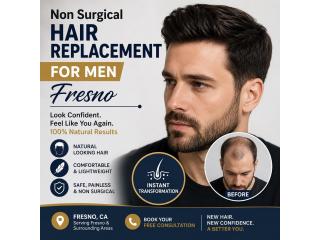 Non Surgical Hair Replacement For Men fresno