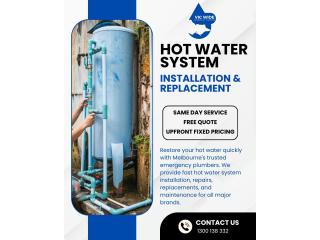 Hot Water System Installation & Replacement Melbourne | Same Day Service