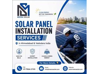 Solar Panel Installation Services in Ahmedabad & Vadodara - Meena Solar