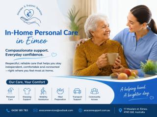 Warm In-Home Personal Care Eimeo Support That Truly Cares