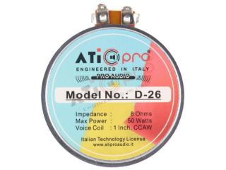 Crystal-Clear Sound with Ferrite HF Compression Driver 25 Watt Model D-26