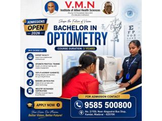 Turn Your Passion into a Career with Best Optometry college in Tamil Nadu- V.M.N Institute