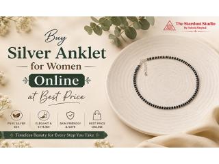 Buy Silver Anklet for Women Online at Best Price | The Stardust Studio