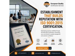 ISO 9001:2015 certification in Dubai