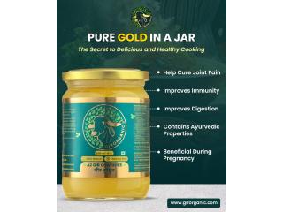 Pure Ghee for Healthy Cooking & Daily Nutrition – Premium GirOrganic Traditional Desi Ghee