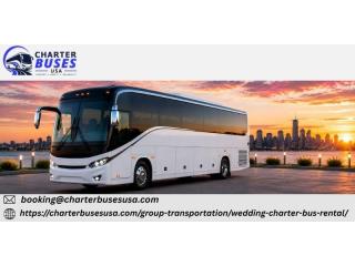 Reliable Wedding Shuttle Bus Rentals for Ceremonies, Receptions & Hotels