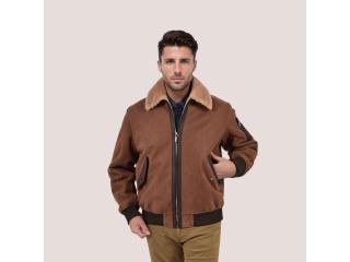 How a Brown Shearling Jacket Keeps You Warm All Winter