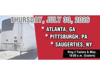 Shop Commercial Trailers at Pittsburgh July 2026 Auction