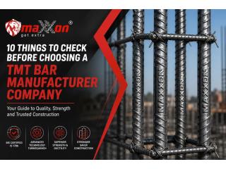 TMT Bar Manufacturer Company | Premium TMT Bars by MaXXon Steel
