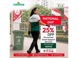 Natoma - National Day End to End Event Support Services in Singapore – Save 25%