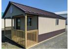 Shed Cabins for Sale With Custom Porch Designs