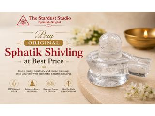 Buy Original Sphatik Shivling Online at Best Price | The Stardust Studio