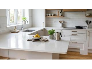 White Gloss Kitchen Worktops – Sleek Stone Finishes, London