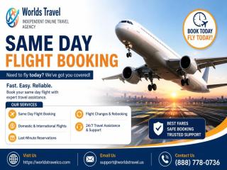 Same Day Flight Booking – Fast & Reliable Travel Assistance