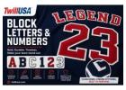 Premium Block Letters and Numbers for Sports Uniforms and Custom Apparel 