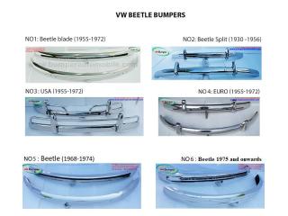 Volkswagen Beetle bumpers (1955-1975) and onwards by stainless steel