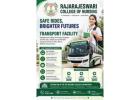 Transport Facility - RajaRajeswari Nursing College Bangalore