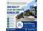 High Quality Ready Mix Concrete Bangalore