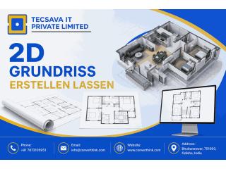 Präzise 2D-Grundrisse für Planung und Dokumentation | Tecsava