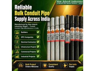 Premium MS & GI Conduit Pipes for Builders, Contractors & Infrastructure Projects