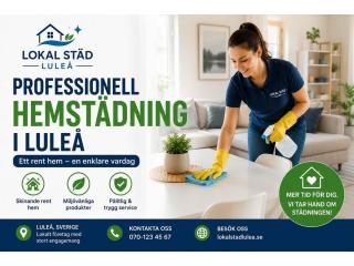 Hemstädning i Luleå – Pålitlig & Prisvärd Städning