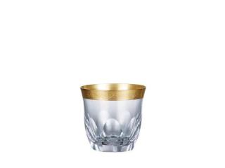 Jessie Crystal Cognac Glasses with Gold Detailing Set