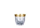 Jessie Crystal Cognac Glasses with Gold Detailing Set
